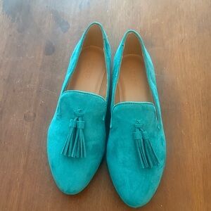 Kelly Green J.Crew loafers